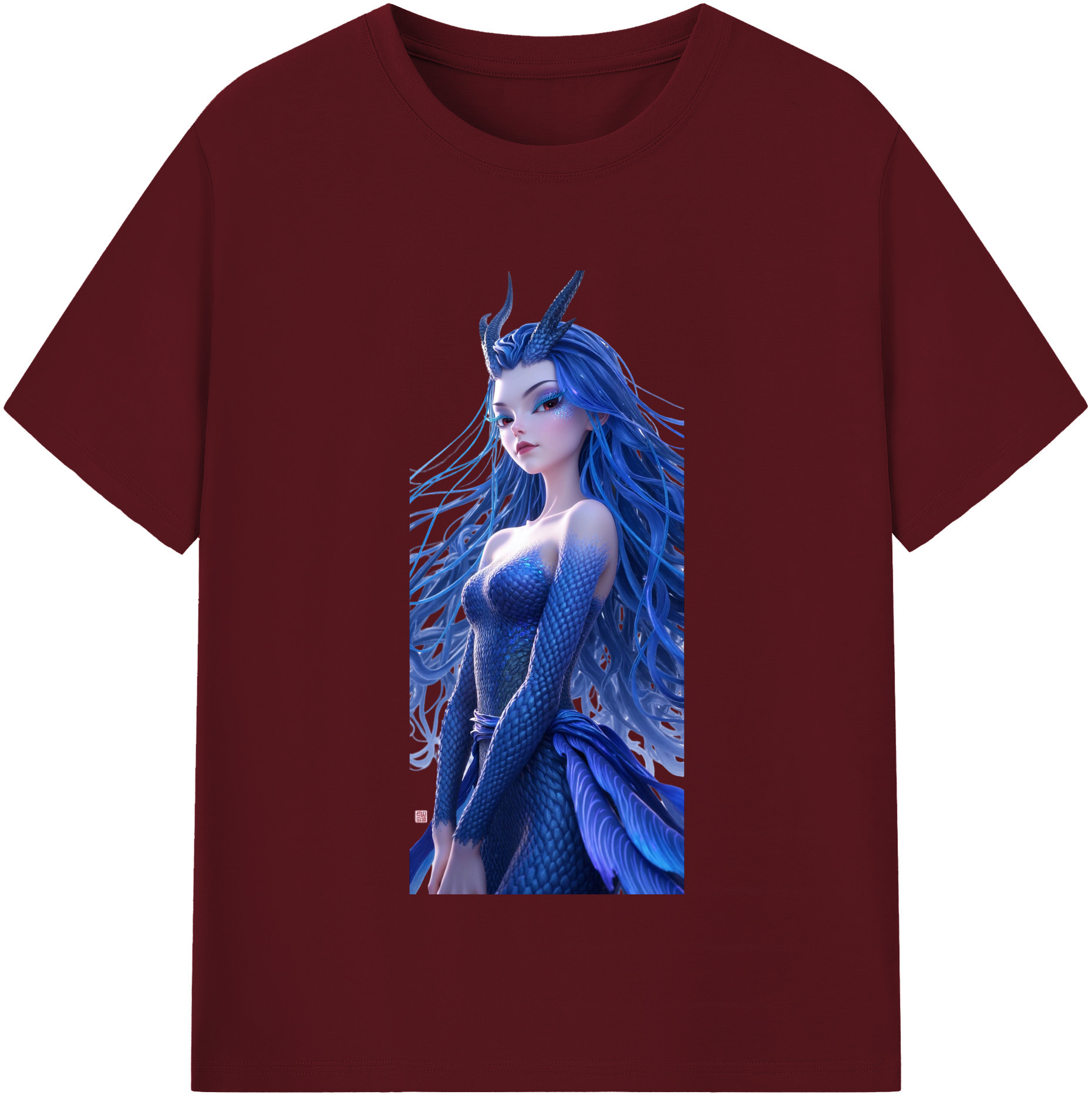 （画像用） Ne Zha 2 ナタ 魔童の大暴れ 綿100％半袖Tシャツ（フロントプリント）